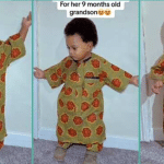Little Boy Rocks Grandma's Oversized Clothes